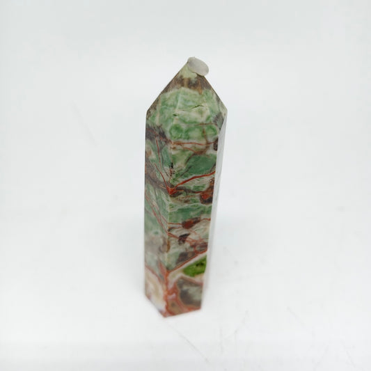 68g natural money agate tower ornaments healing