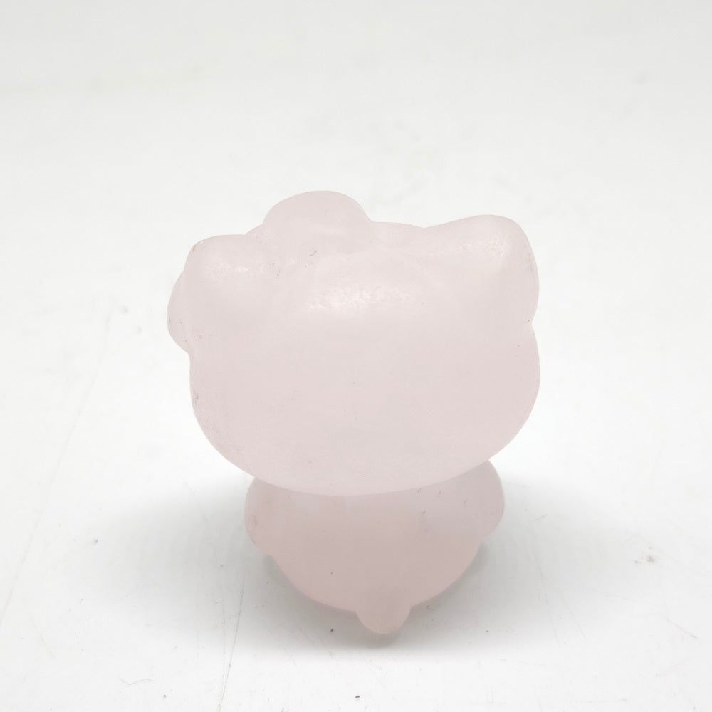 natural pink calcite HK carving ornaments healing 99.2g