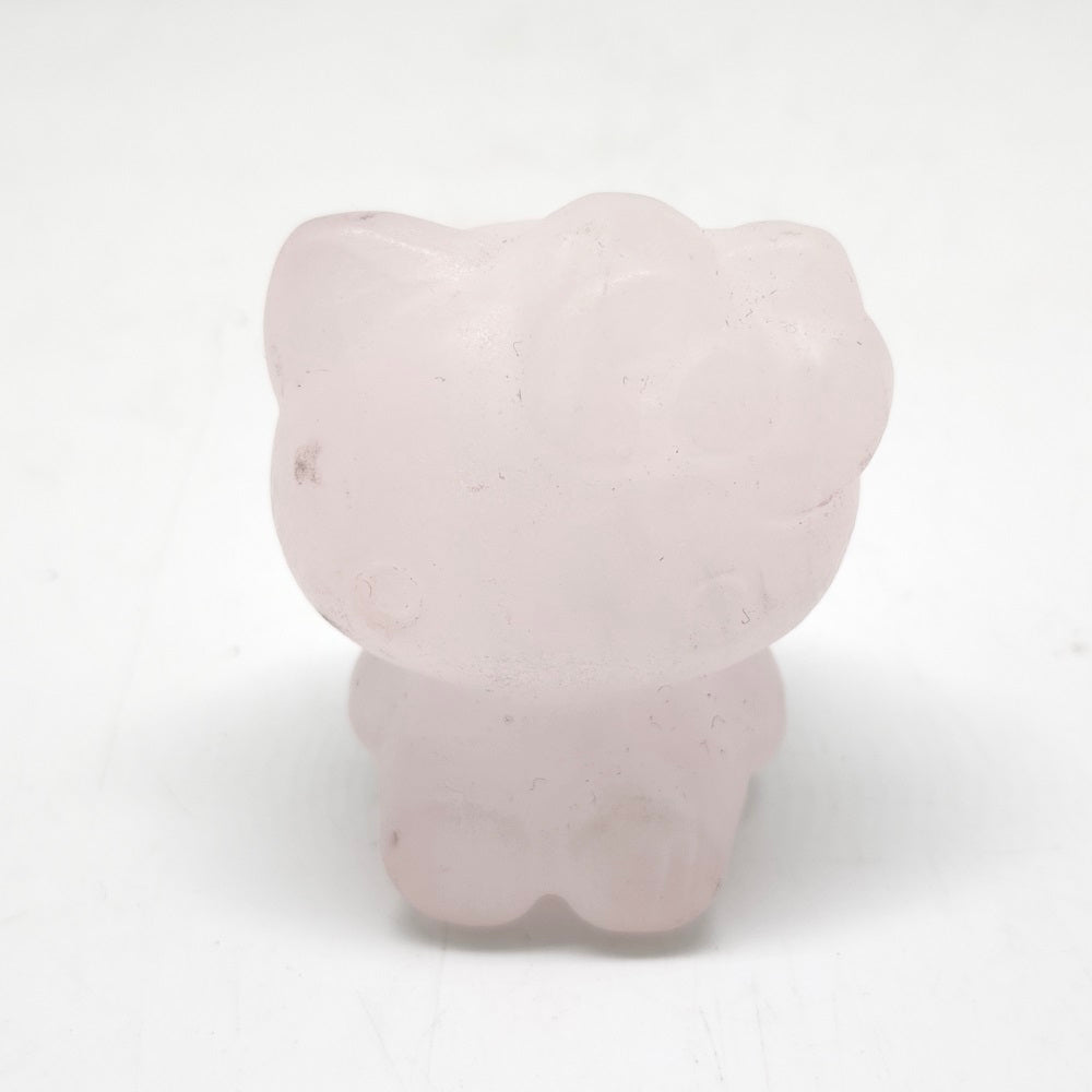 natural pink calcite HK carving ornaments healing 104.8g