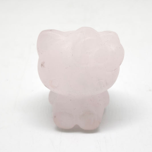 natural pink calcite HK carving ornaments healing 104.8g