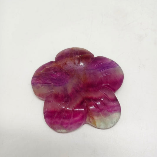 natural fluorite flower carving ornaments healing 113.2g