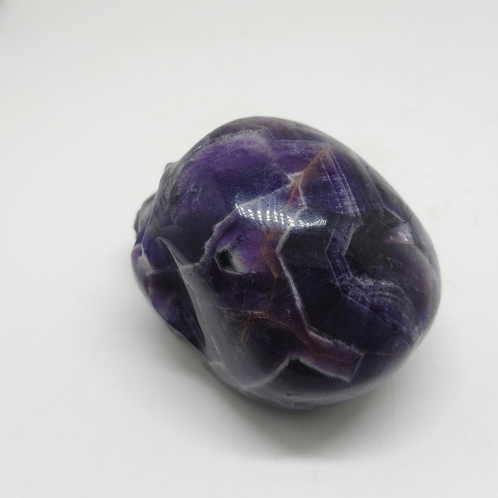 natural amethyst skull carving ornaments healing 491.3g