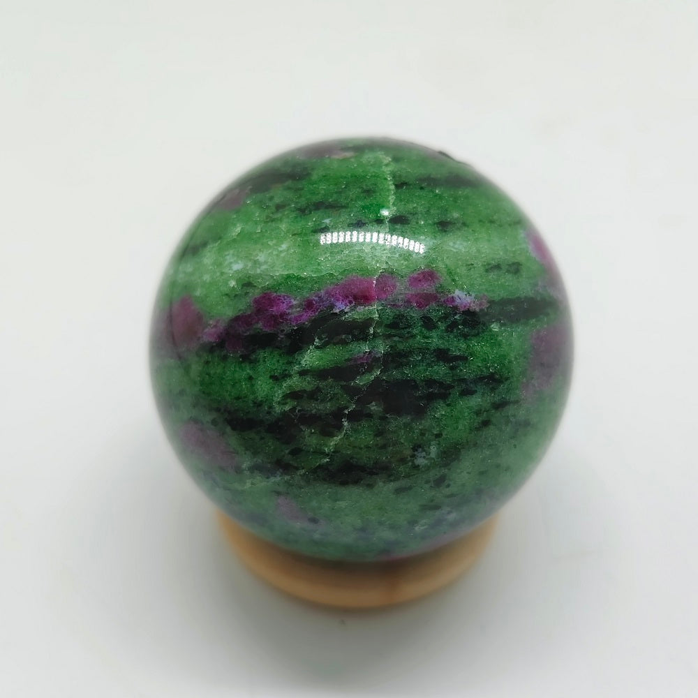 natural ruby in zosite sphere ornaments healing 220g