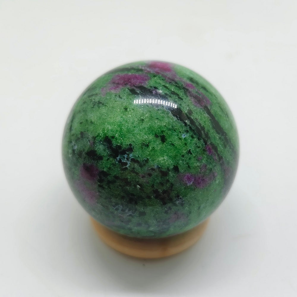 natural ruby in zosite sphere ornaments healing 220g