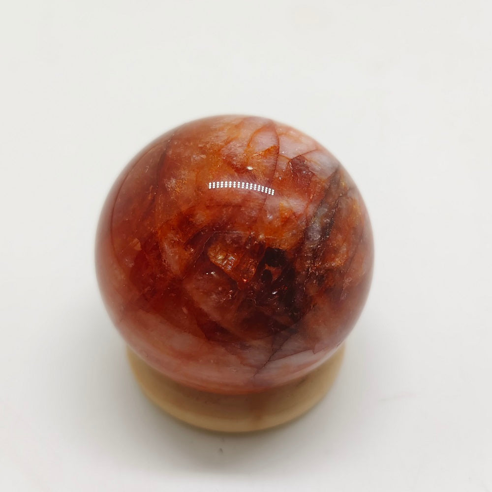 natural red hematoid sphere ornaments healing 120g