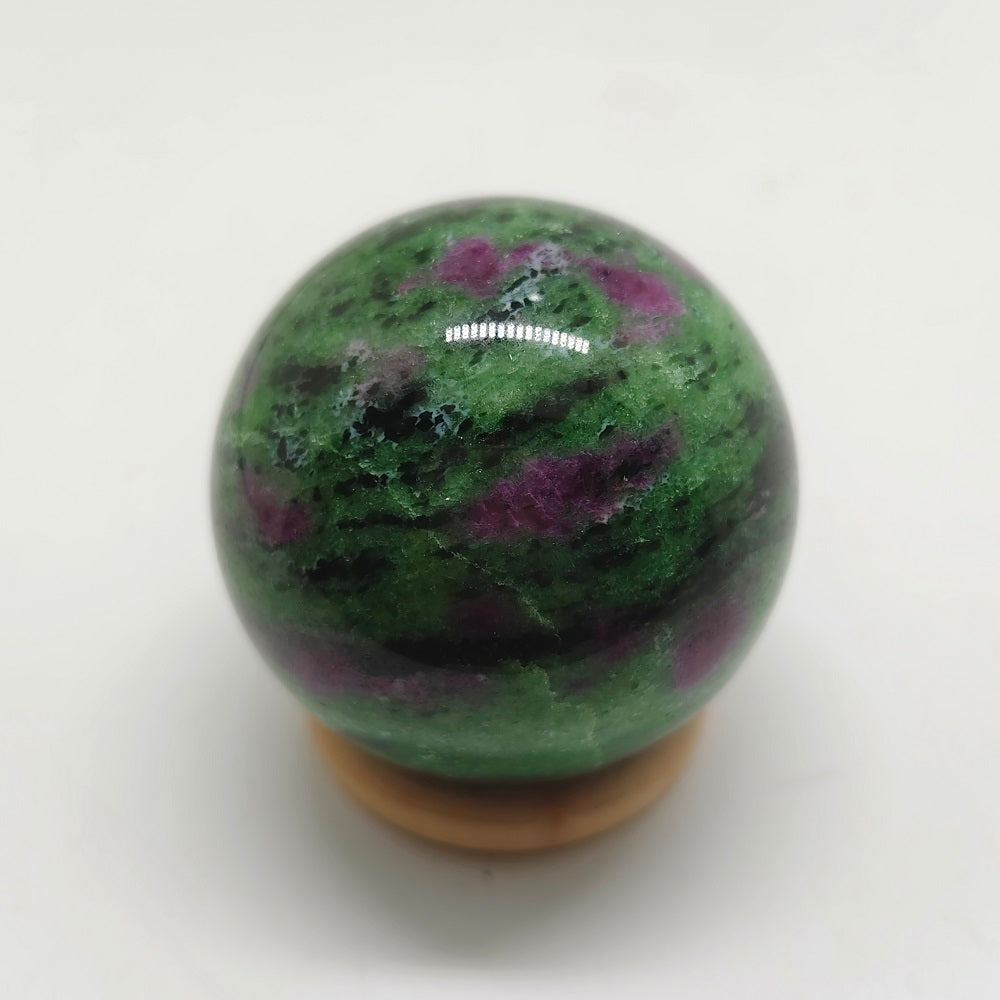 natural ruby in zosite sphere ornaments healing 220g
