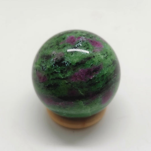 natural ruby in zosite sphere ornaments healing 220g