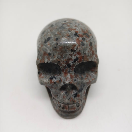 natural yooperlite skull carving ornaments healing 482.8g