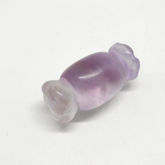 natural purple fluorite candy carving ornaments healing 17.5g