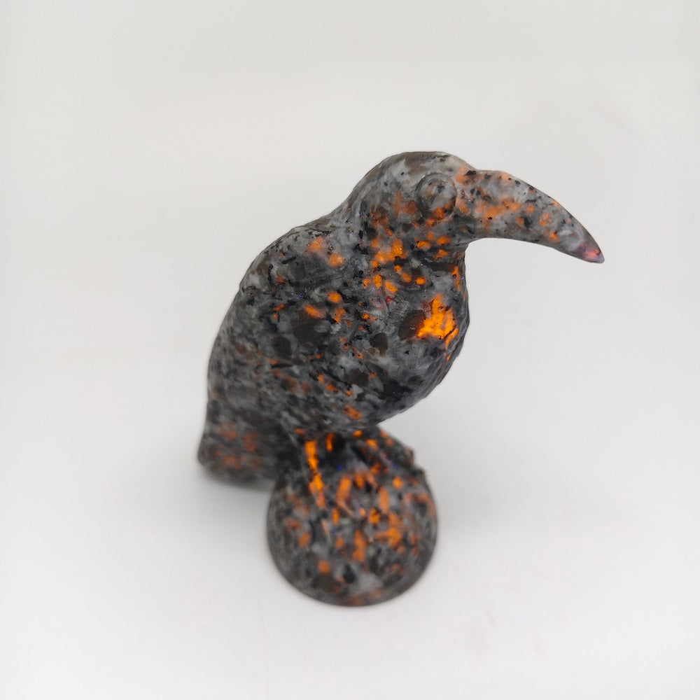 natural yooperlite bird carving ornaments healing 290g