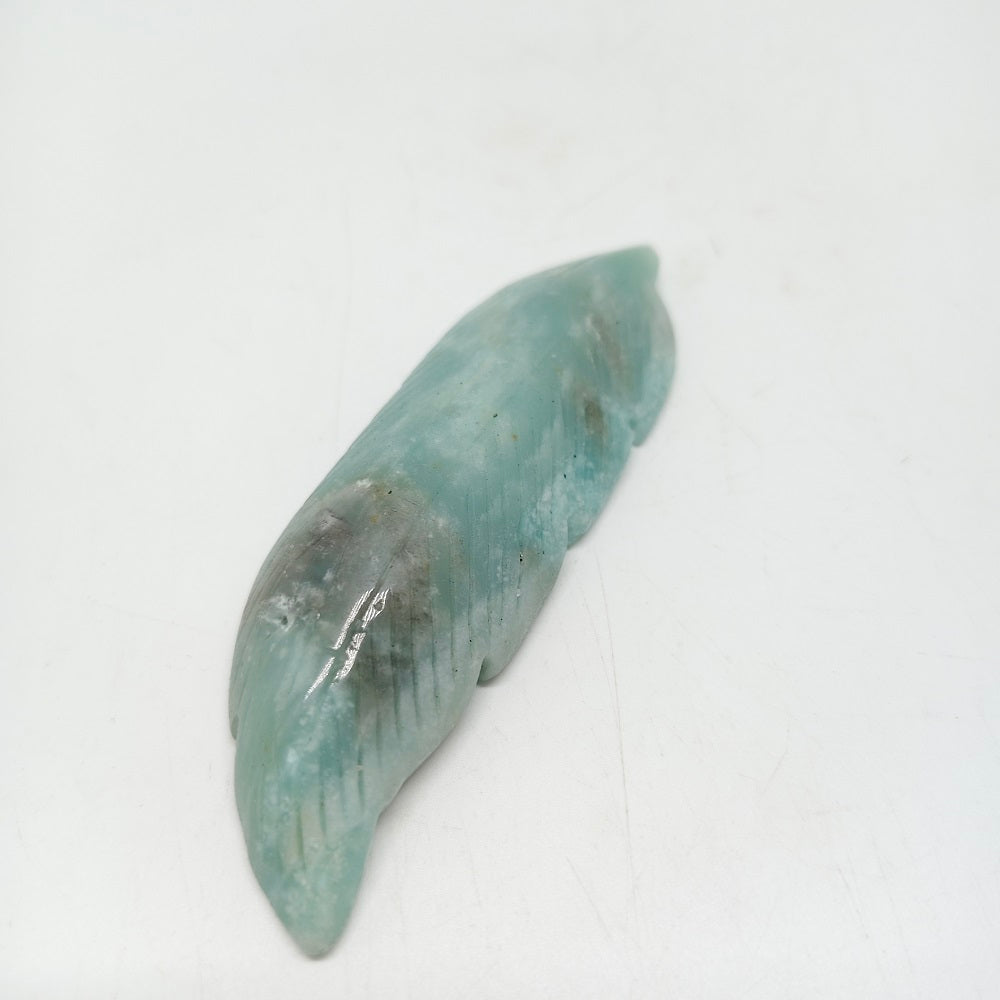 carribean calcite leaves carving ornaments healing 48.7g