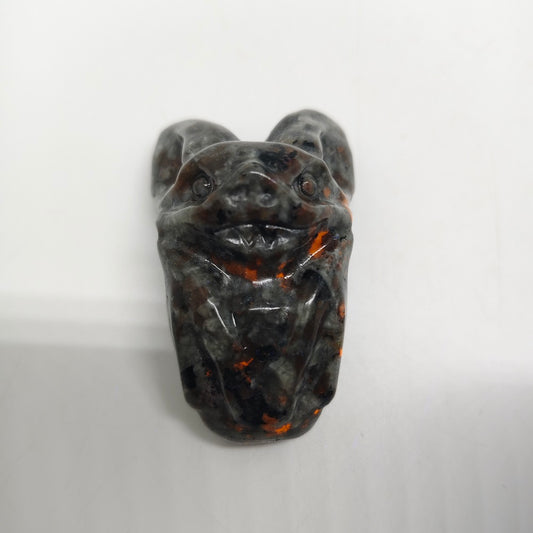 yooperlite bat carving ornaments healing 65.4g