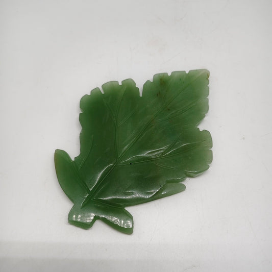 green aventurine leaves carving ornaments healing 115.5g