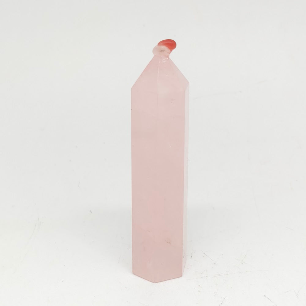 rose quartz tower ornaments healing 70.9g