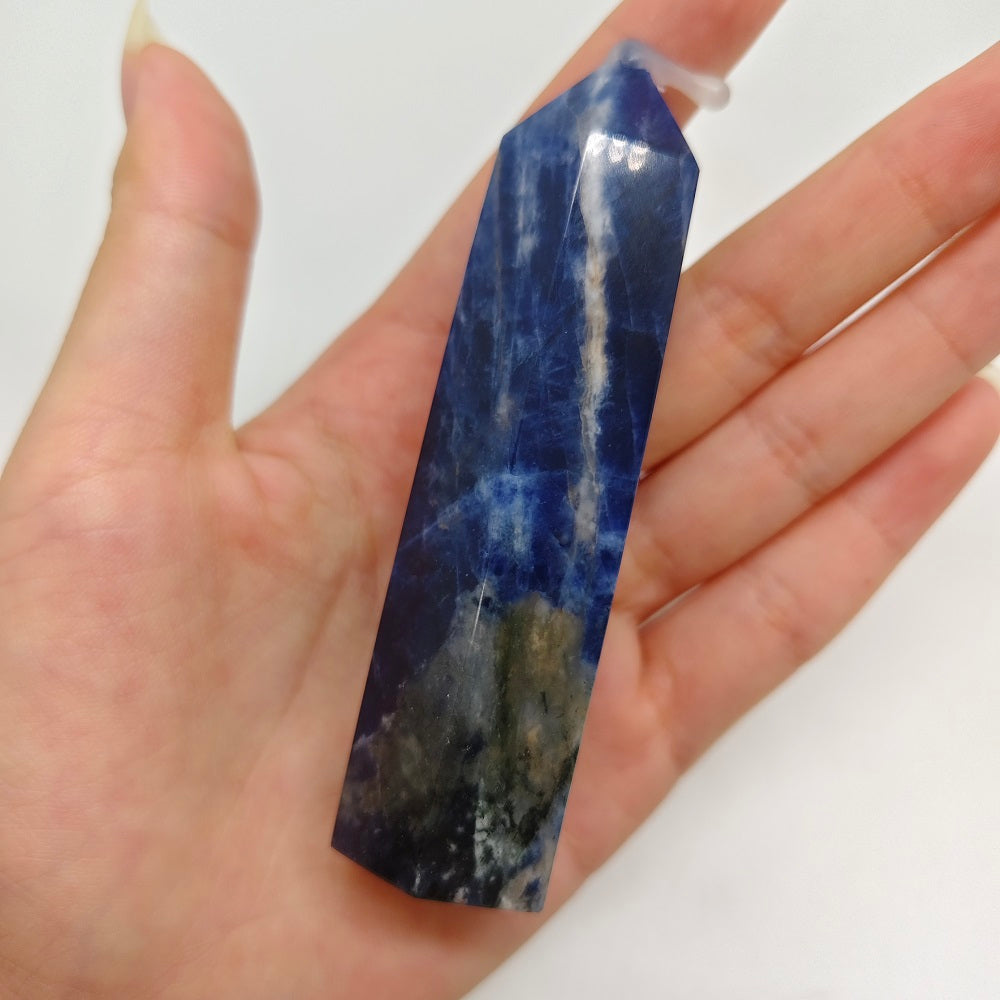 blue sodalite tower  ornaments healing 73.4g