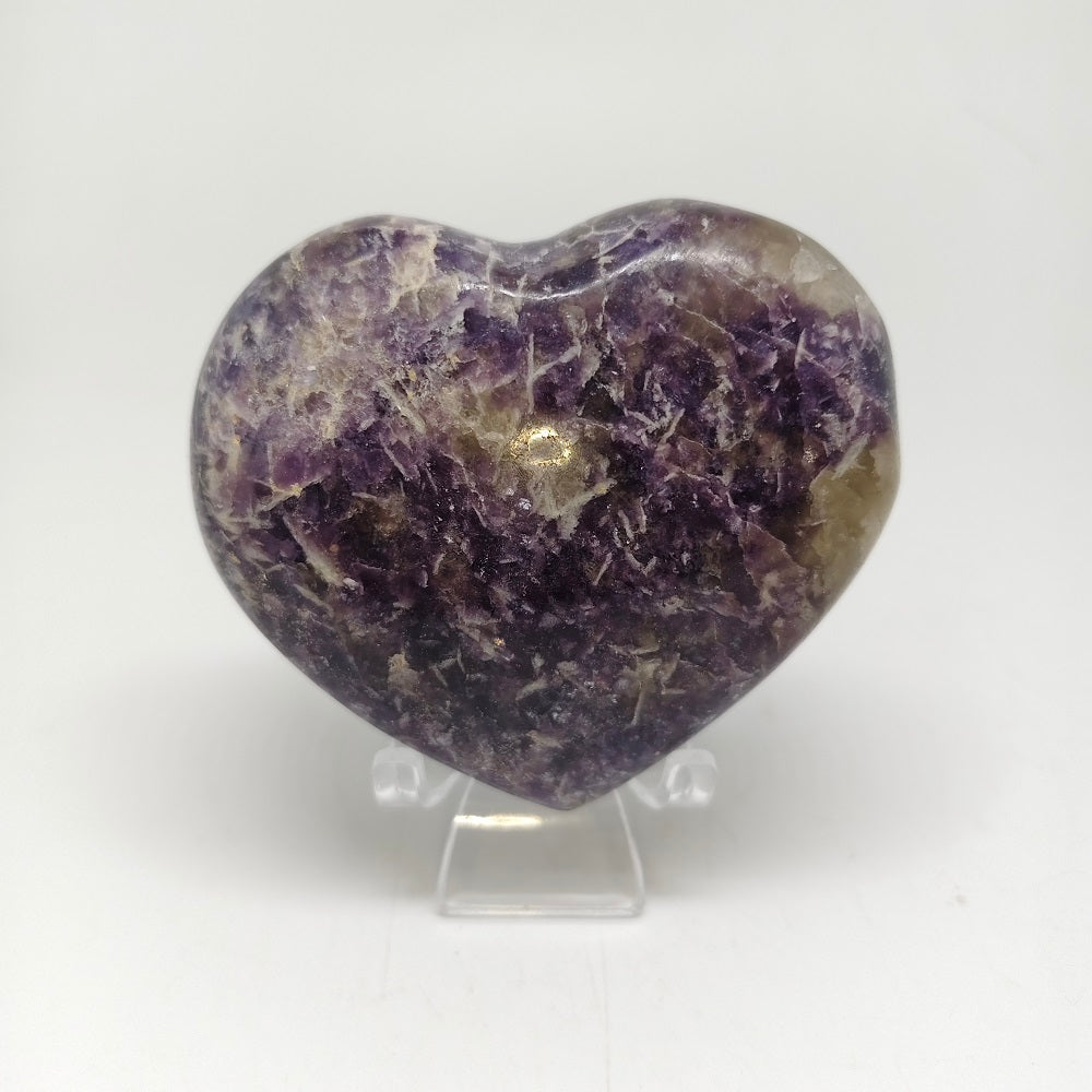 green mica heart carving ornaments healing 426.7g