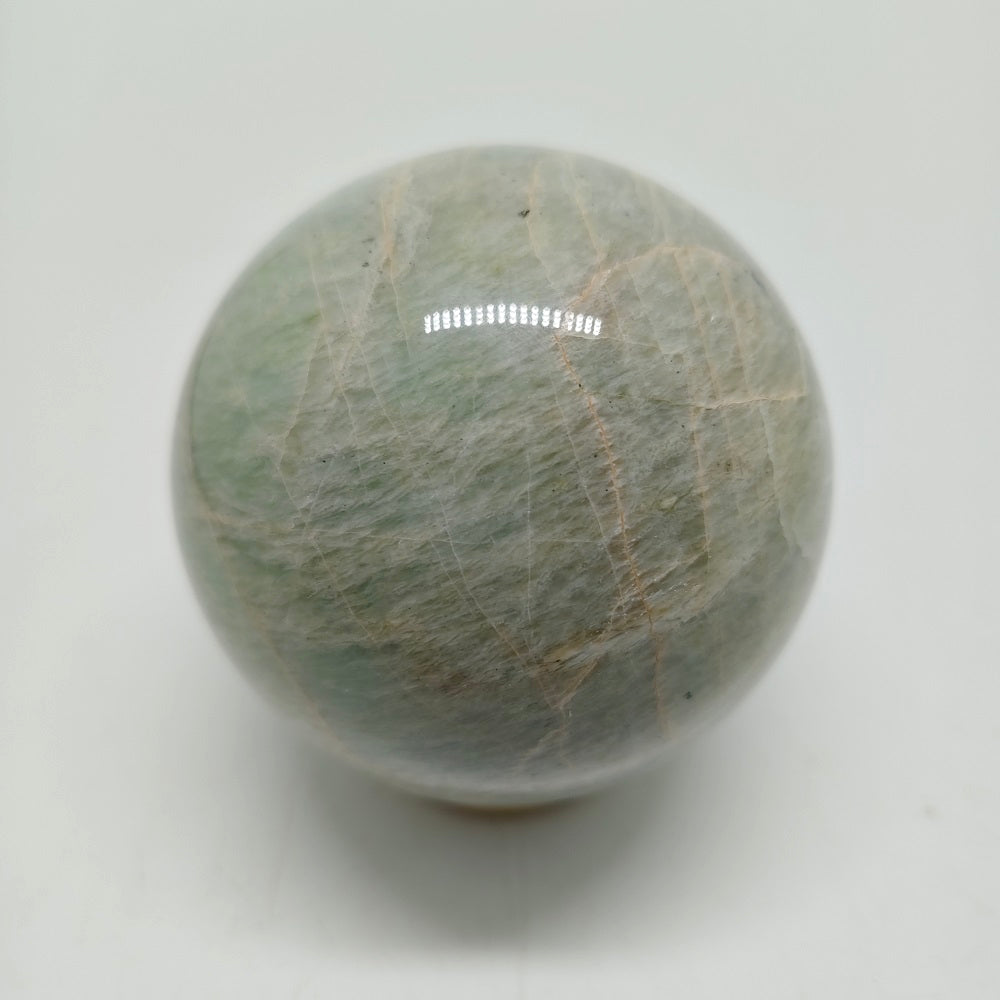 green moonstone sphere ornaments healing 524g