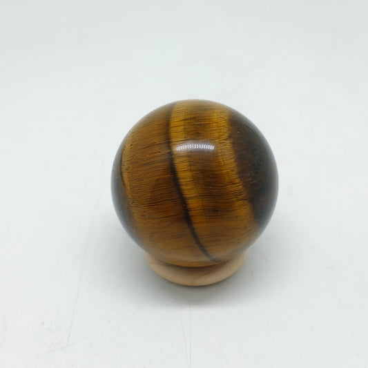 tiger eye sphere carving ornaments healing 105g