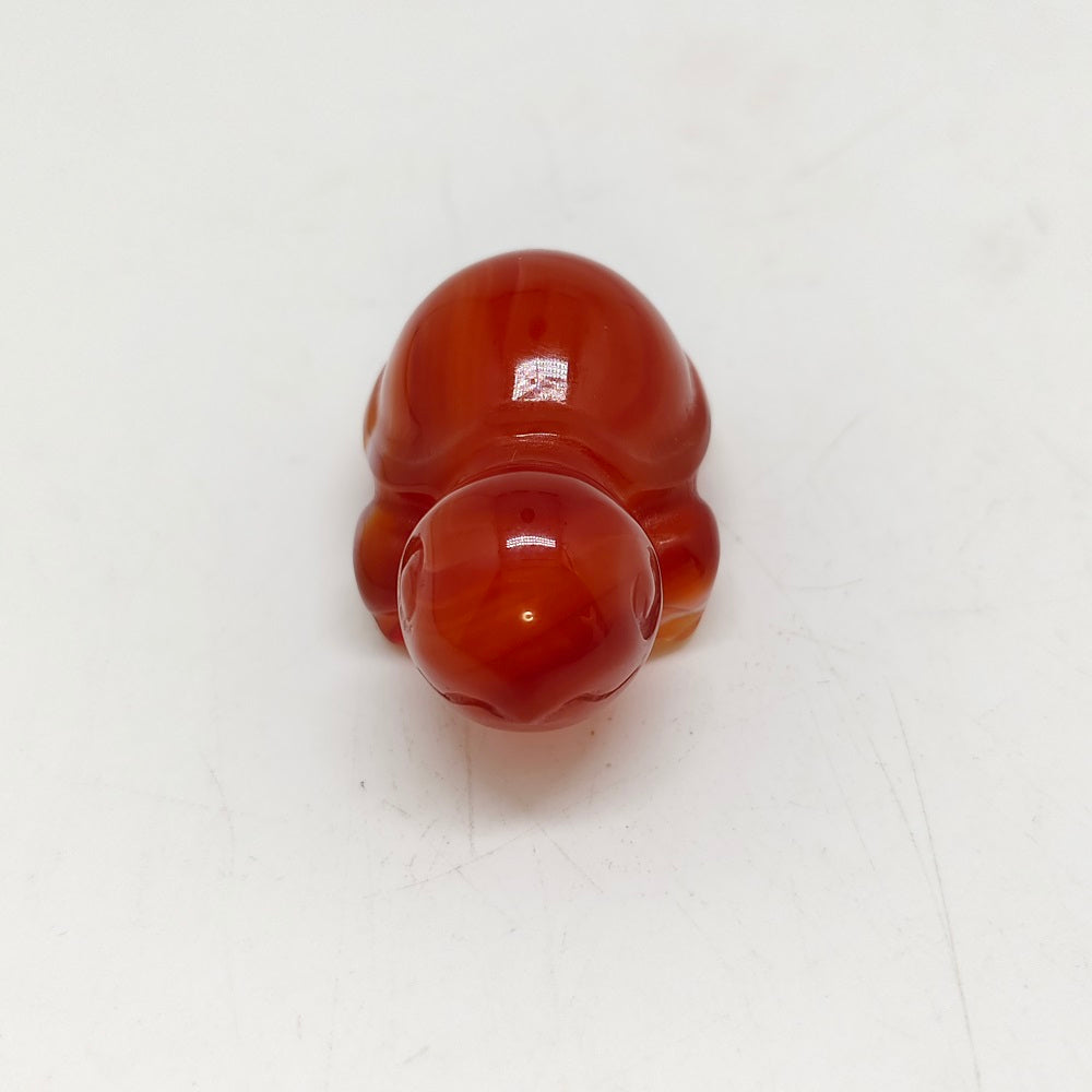 red agate turtle carving ornaments healing 30.5g