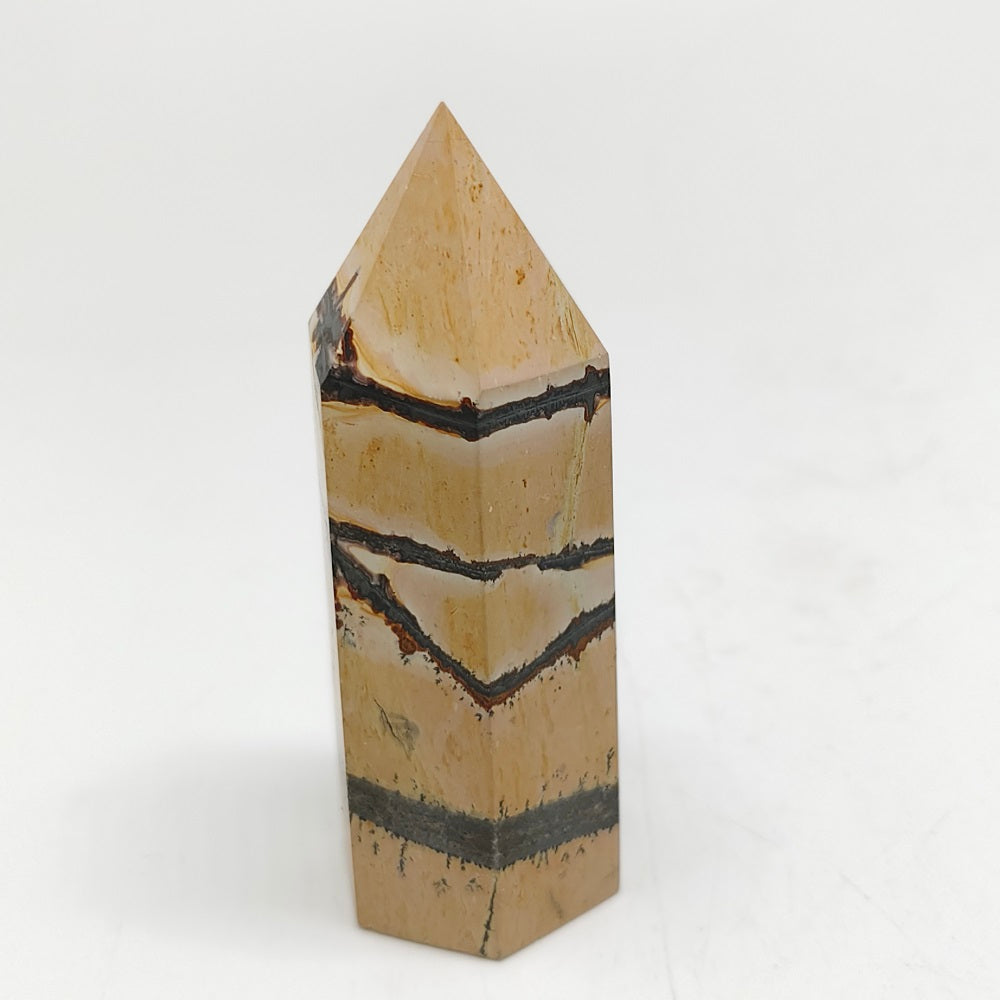 picture jasper tower carving ornaments healing 99g