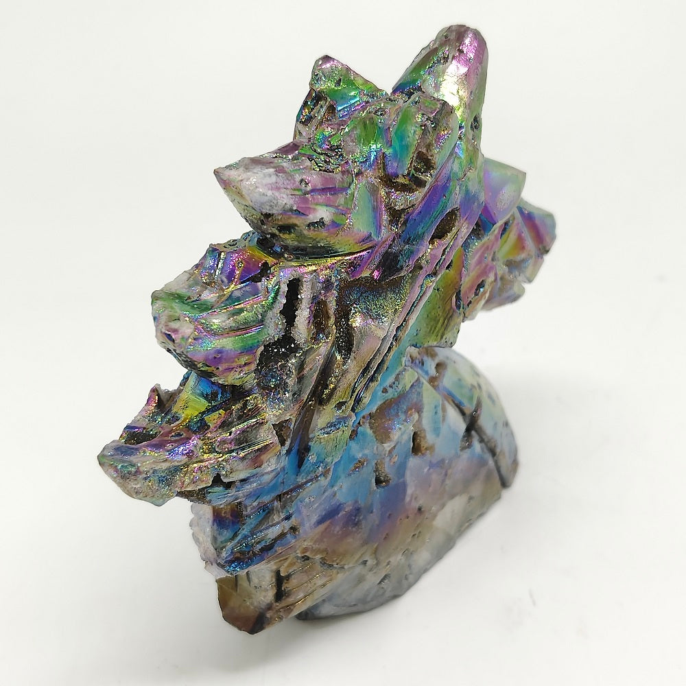 sphalerite unicorn head carving ornaments healing 379.3g