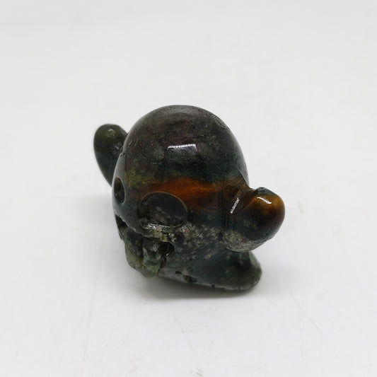 mossagate ghost carving ornaments healing 64g