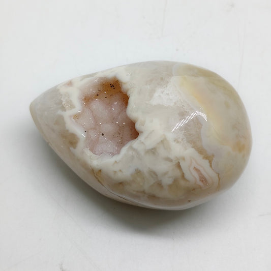 agate geode carving ornaments healing 139.3g