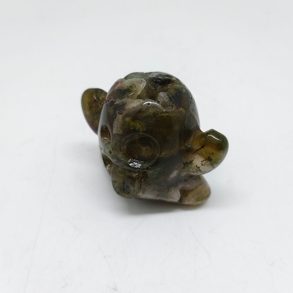 mossagate ghost carving ornaments healing 61.6g