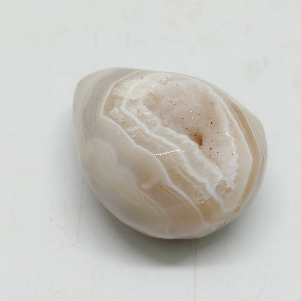 agate geode carving ornaments healing 100g