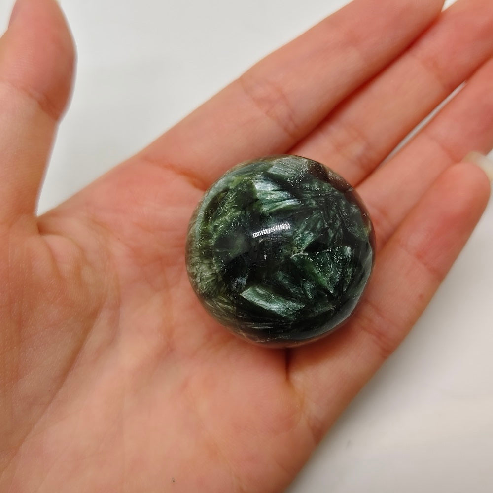 seraphinite sphere ornaments healing 42.2g