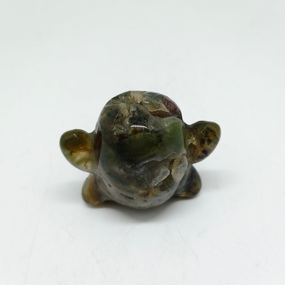 mossagate ghost carving ornaments healing 61.6g