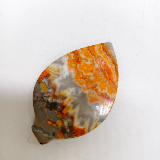 bumble bee jasper leaves carving ornaments healing 19.9g