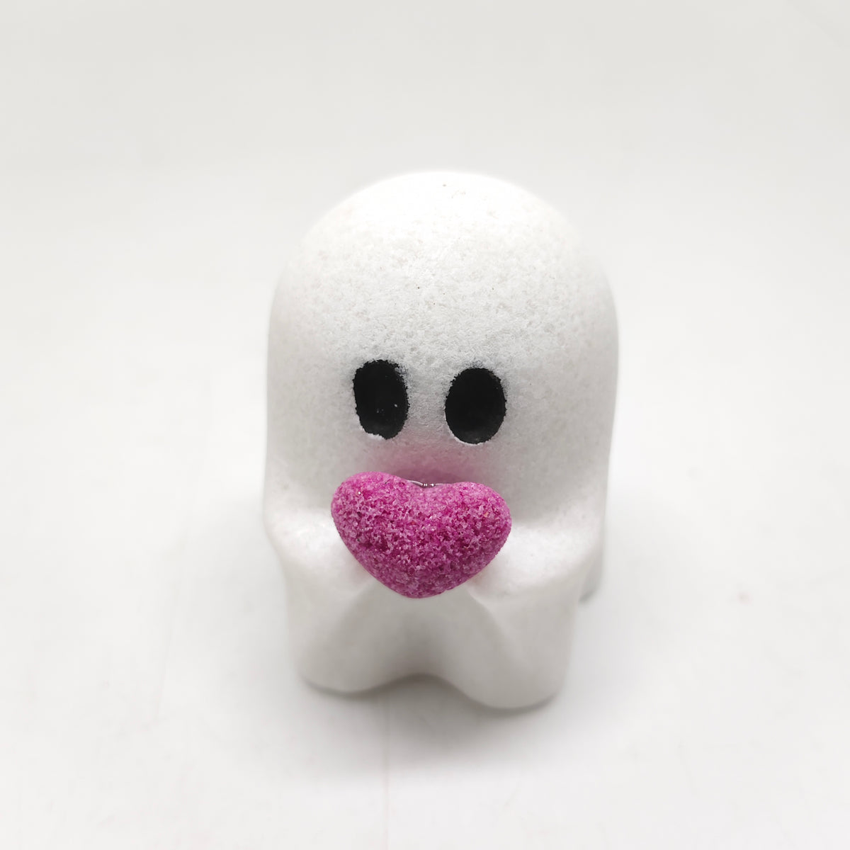 white marble ghost carving ornaments healing 213.7g