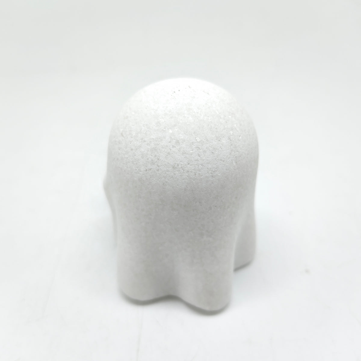 white marble ghost carving ornaments healing 213.3g