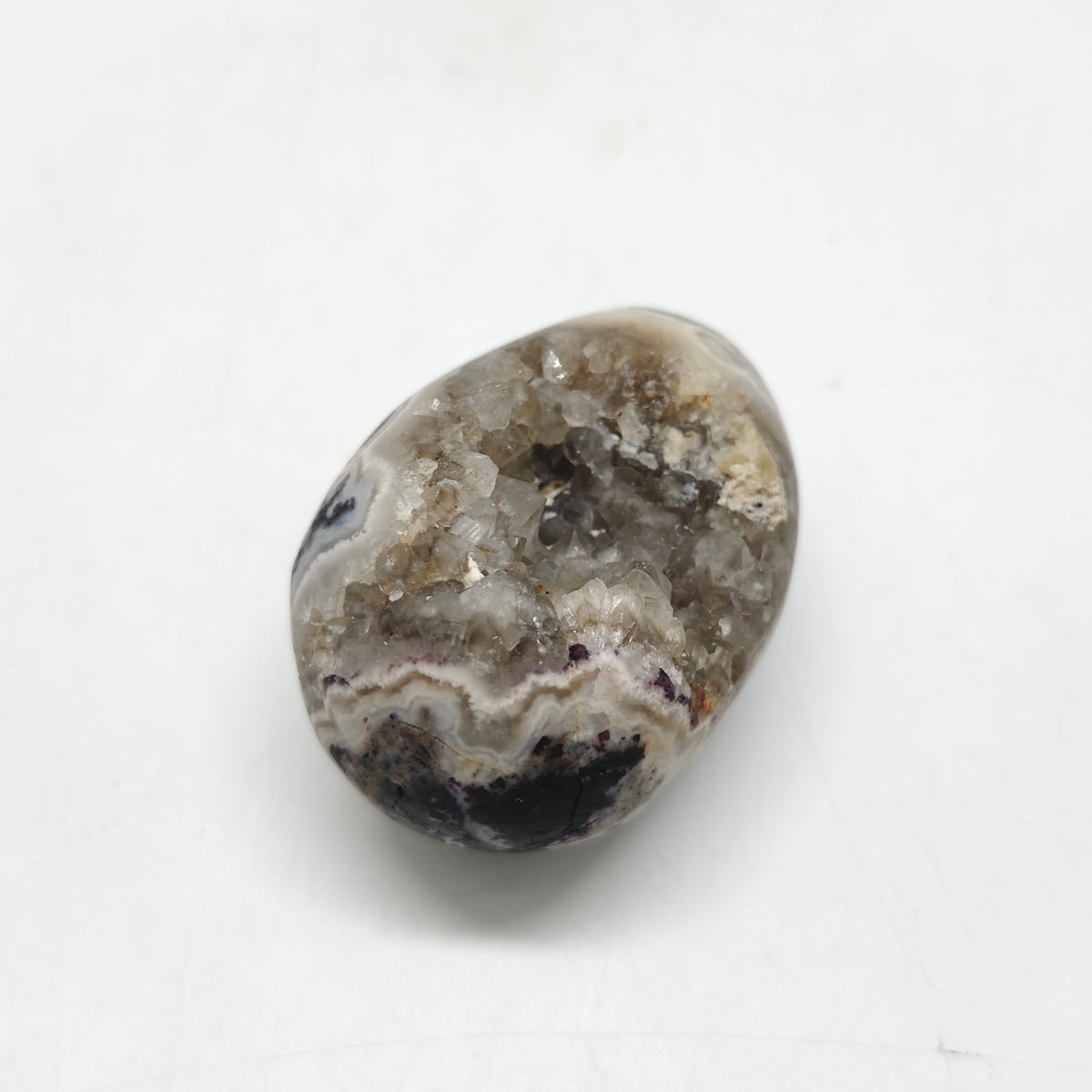 purple sphalerite egg carving ornaments healing 170.8g