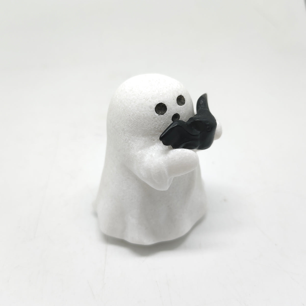 white marble ghost carving ornaments healing 175.4g