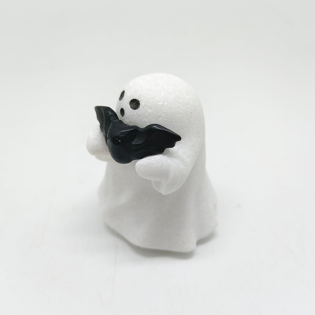 white marble ghost carving ornaments healing 175.4g