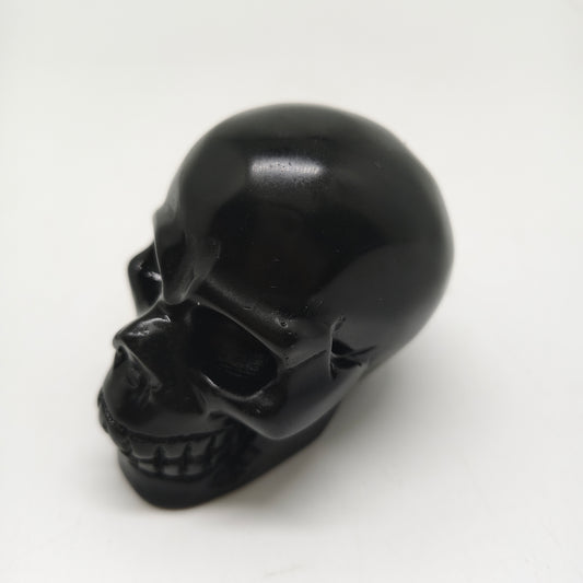 rainbow obsidian skull carving ornaments healing 261.7g