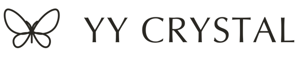 YY Crystal — flowing butterfly logo